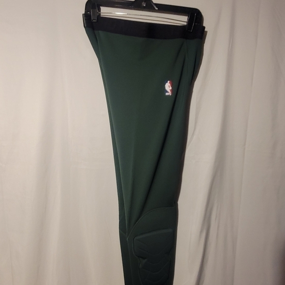 Nike NBA Pro Hyperstrong Padded Tights Pants 3/4 Green Player Issued XL-T - Picture 4 of 9
